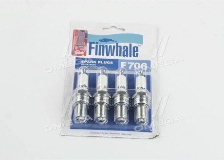 Свеча зажигания ГАЗ с дв.ЗМЗ 406 и модиф. (компл.4 шт) Finwhale F706