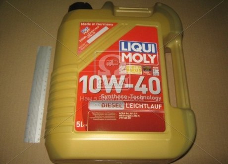 Масло моторн. Liqui Moly Diesel Leichtlauf 10W-40 API CF, ACEA B4-04 (Канистра 5л) 8034 (фото 1)