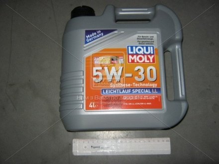 Масло моторн. Liqui Moly Leichtlauf Special LL 5W-30 API SL/CF, ACEA A3-04/B4-04 (Канистра 4л) 7654 (фото 1)