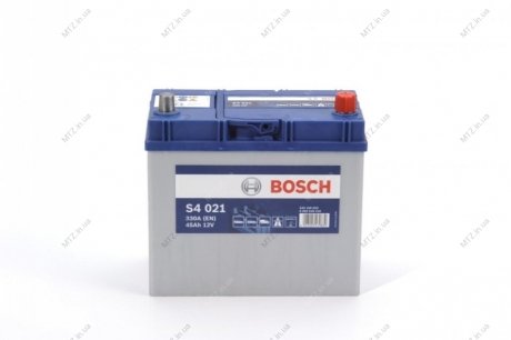 Аккумулятор 45Ah-12v (S4021) (238x129x227),R,EN330(Азия) BOSCH 0092S40210 (фото 1)