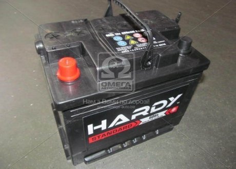 Аккумулятор 60Ah-12v STANDARD (242x175x190),L,EN480 HARDY 6СТ- 60 Аз (фото 1)