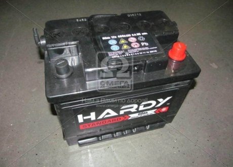 Аккумулятор 60Ah-12v STANDARD (242x175x190),R,EN480 HARDY 6СТ- 60 Аз (фото 1)