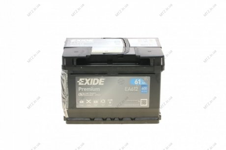 Аккумулятор 61Ah-12v PREMIUM(242х175х175),R,EN600 Exide EA612 (фото 1)