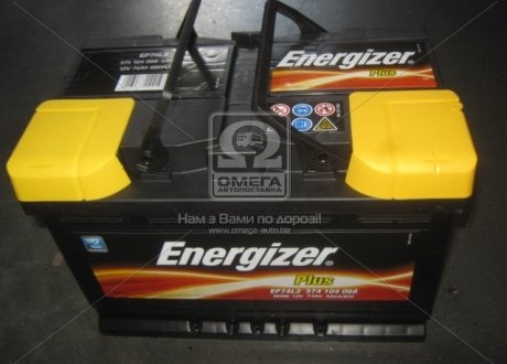 Аккумулятор 74Ah-12v Plus (278х175х190), R,EN680 Energizer 574 104 068 (фото 1)