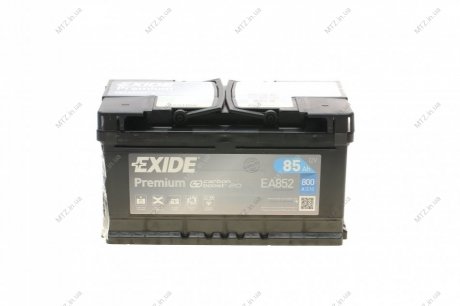 Акумулятор 85Ah-12v PREMIUM(315х175х175),R,EN800 Exide EA852 (фото 1)
