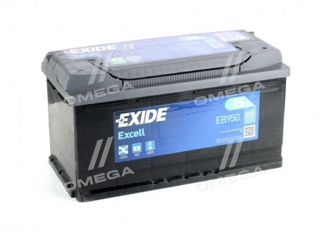Аккумулятор 95Ah-12v EXCELL(353х175х190),R,EN800 Exide EB950 (фото 1)