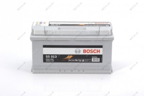 Аккумулятор 100Ah-12v (S5013) (353x175x190),R,EN830 BOSCH 0092S50130 (фото 1)
