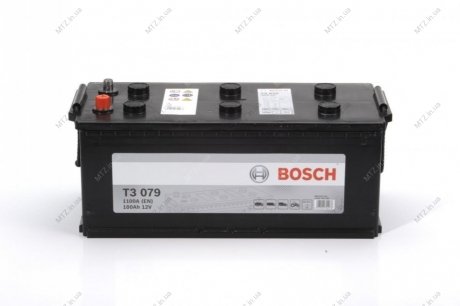 Аккумулятор 180Ah-12v (T3079) (513x223x223),R,EN1100 BOSCH 0092T30790 (фото 1)