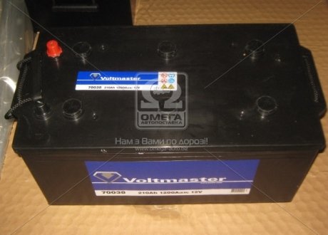 Аккумулятор 210Ah-12v (518х279х240),L,EN1200 VOLTMASTER 70038 (фото 1)