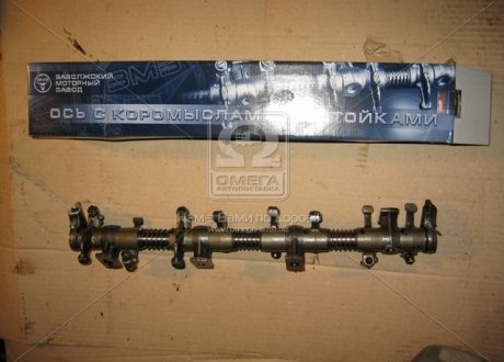 Ось коромысел клапанов ГАЗ 2410, 3302 с коромыслами в сб., фирм.упак. (ЗМЗ) 24-1007098-40 (фото 1)