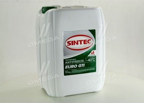 Антифриз Sintec ANTIFREEZE EURO G11 зеленbй (Каністра 10л) 408 (фото 1)