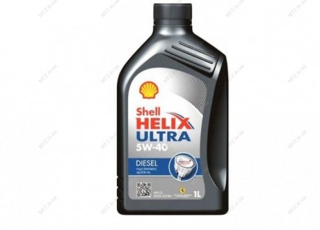 Масло моторн. Helix Diesel Ultra SAE (Канистра 1л) SHELL 5W-40 CF (фото 1)