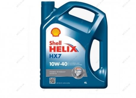 Масло моторн. Helix HX7 SAE (Канистра 4л) SHELL 10W-40 (фото 1)