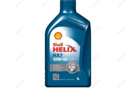 Масло моторн. Helix HX7 SAE (Канистра 1л) SHELL 10W-40 (фото 1)