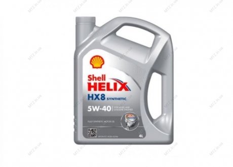 Масло моторн. Helix HX8 SAE (Канистра 4л) SHELL 5W-40 SN/CF (фото 1)