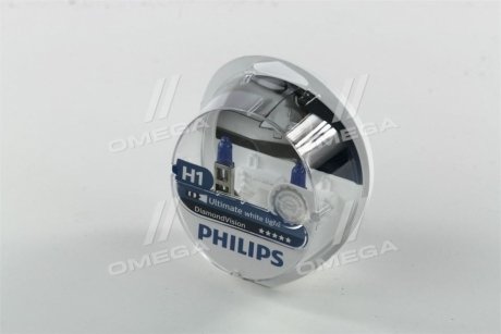 Лампа накаливания H1 12V 55W P14,5s Diamond Vision 5000K Philips 12258DVS2 (фото 1)