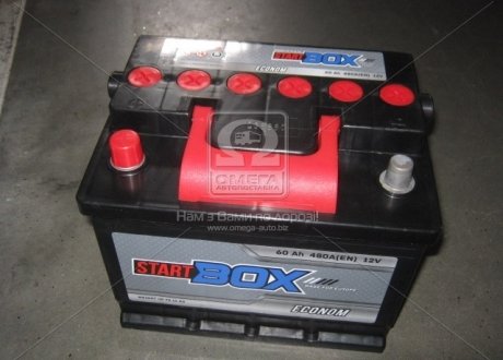 Аккумулятор 60Ah-12v StarBOX Econom (242x175x190),L,EN480 6СТ- 60 Аз (фото 1)