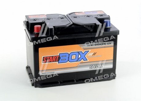 Аккумулятор 75Ah-12v StarBOX Special (276x175x190),L,EN640 6СТ- 75 Аз (фото 1)
