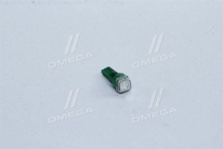 Лампа б/ц панель приборов, подсветки кнопок Т5-02 (1SMD) Base:W2,0 х4,6d зеленая 12V <> TEMPEST Tmp-29T5-12V (фото 1)