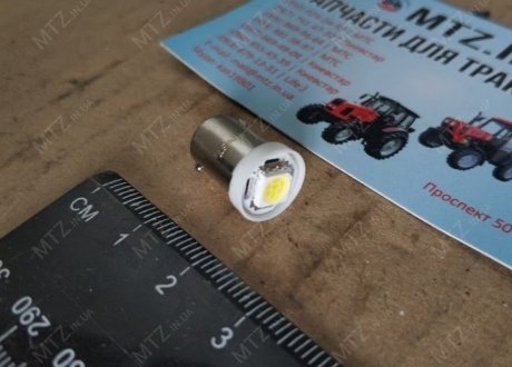 Лампа LED габарит, подсветка приборной панели T8-03 (1LED) BA9S конус белый 12V <> TEMPEST Tmp-41T8-12V