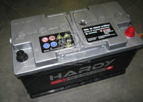Аккумулятор 100Ah-12v HARDY (353x175x190),L,EN850 6СТ-100Аз (фото 1)