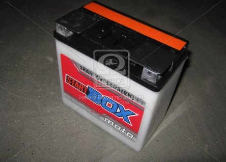 Аккумулятор 18Ah-6v StartBOX MOTO 3МТС-18С (148х86х107) EN160 клемма плоская 3МТС-18Скл.плоская (фото 1)