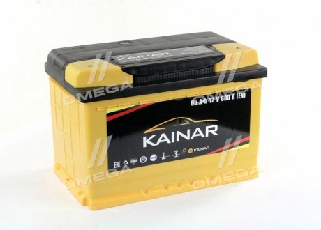 Аккумулятор 65Ah-12v KAINAR Standart+ (278х175х190), R,EN600 065 261 0 120 ЖЧ (фото 1)