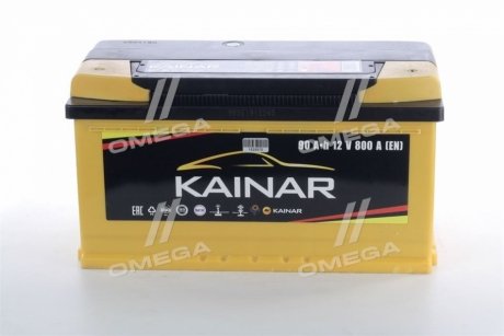 Аккумулятор 90Ah-12v Standart+ (353х175х190),R,EN800 KAINAR 090 261 0 120 ЖЧ (фото 1)
