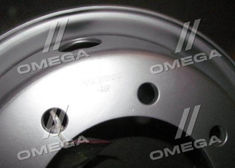 Диск колесный КАМАЗ 4308,МАН (R19,5х6.75, 8 шпилек, без камерка) 195-3101012 (фото 1)