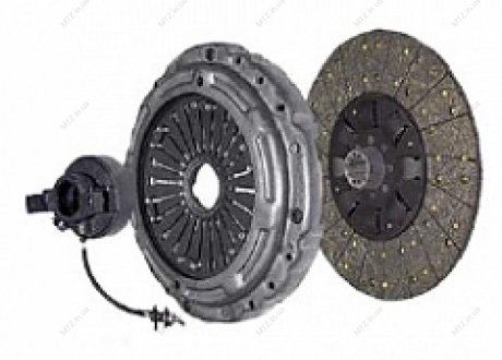Сцепление однодисковое (компл.) (корз.+диск б/асб+выж.муфта) Автодизель (ЯМЗ)- г.Ярославль 183.1600008 (фото 1)