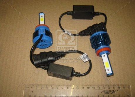 Лампа LED H11 12/24V радіатор із вентил. 6000К (Китай) Н11(H8/H9/H16) COB (фото 1)