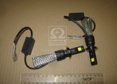 Лампа LED H7 12/24V гибкий радиатор (косичка), F7 (Китай) Н7 COB 6500K (фото 1)