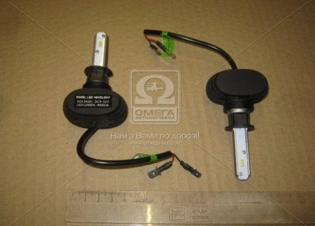 Лампа LED S1 H1 12/24V диод радиатор 6500К (Китай) Н1 6500K (фото 1)