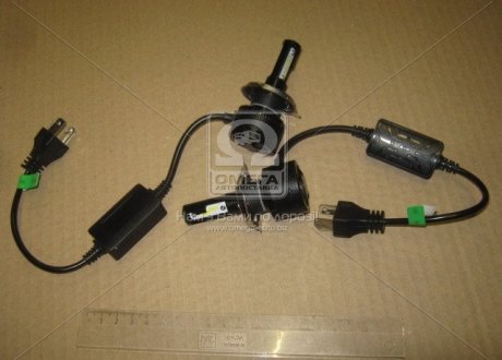 Лампа LED T22 H4 9-32V 30W радіатор із вентил. 6000К (Китай) Н4 6000K (фото 1)