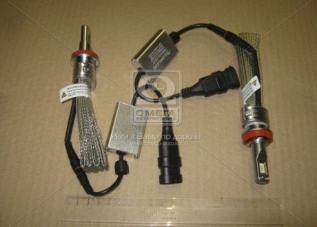 Лампа LED T30 H11 9-32V гибкий радиатор (косичка) 6000К (металл. корпус) (Китай) Н11 6000K (фото 1)