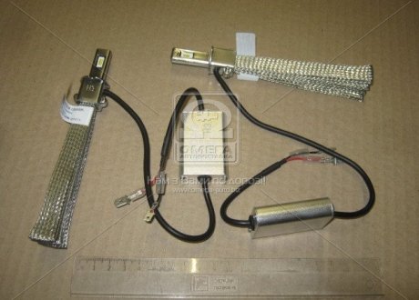 Лампа LED T30 H3 9-32V гнучкий радіатор (кіска) 6000К (метал. корпус) (Китай) Н3 6000K (фото 1)