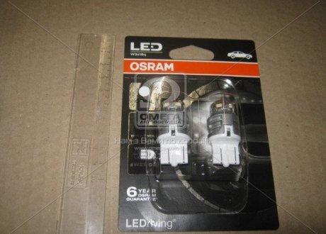 Лампа светодиодная W21/5W 6000K 12V 3W W3X16Q LEDriving Premium (blister 2шт) (OSRAM) 7915CW-02B (фото 1)