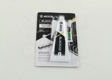 Герметик прокладок 85гр черный AXXIS + клей в подарок VSB-013 (фото 1)