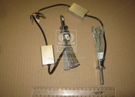 Лампа LED H1 12/24V chip PHILIPS гнучкий радіатор (кіска) метал. корпус, T30 (Китай) Н1 SMD 6500K (фото 1)