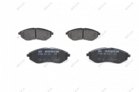 Колодка торм. диск. CHEVROLET AVEO передн. (Bosch) BOSCH 0 986 424 818