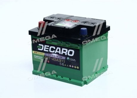 Аккумулятор 45Ah-12v DECARO MASTER (207х175х175),L,EN390 6СТ-45 (1) (фото 1)