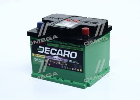 Аккумулятор 45Ah-12v DECARO MASTER (207х175х175),R,EN390 6СТ-45 (0) (фото 1)