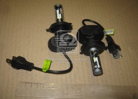 Лампа LED S1 H4 12/24V диод радиатор 6500К (Китай) Н4 6500K (фото 1)