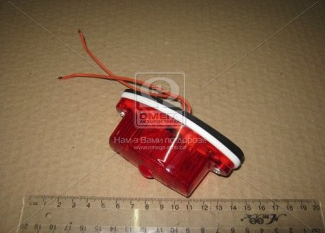 Фонарь габаритный задний красный, б/л, 100х43х45 Руслан-комплект Ф-418 (фото 1)