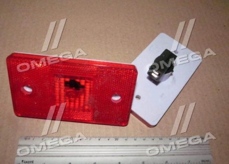 Фонарь габаритный задний со световозвращ., красный, без лампы, 124х69х51 Руслан-комплект ФГС-113 (фото 1)