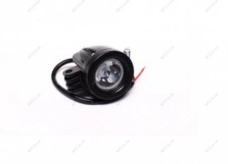 Фара LED круглая 10W, 1 лампа + линза, 55*65мм, широкий луч 12/24V (Китай) 27100115 (фото 1)