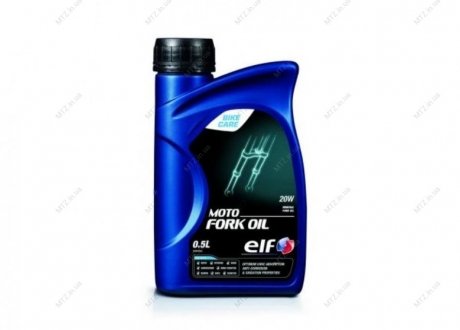 Масло гидравл. MOTO FORK OIL 20W (Канистра 0.5л) для вилок и амортизаторов ELF 194971 (фото 1)