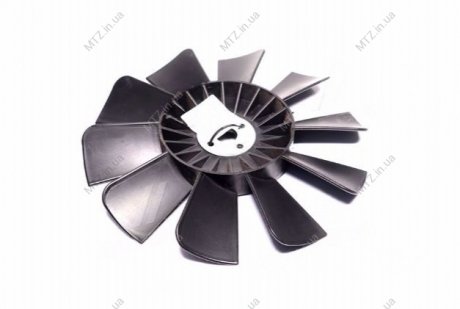 Вентилятор системы охлаждения ГАЗ3302 (10 лопастей, с пластиной, пластик) АВТО-СОЮЗ 88 3302-1308010-10 (фото 1)