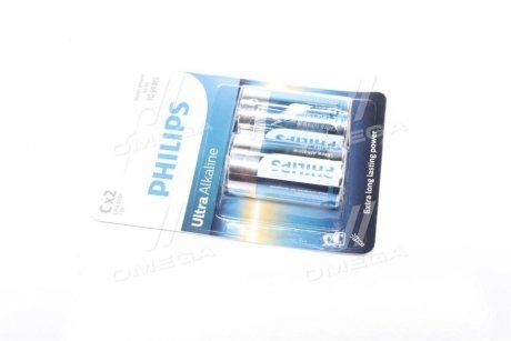 Батарейка LR14/ C Ultra Alkaline (Blister 2шт) Philips LR14E2B/10 (фото 1)