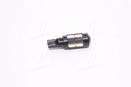 Лампа LED б/ц габарит,панель приборов, салон 12V T10 (W5W) W2.1x9.5D 10SMD CANBUS WHITE <> TEMPEST Tmp-L1180CH (фото 1)